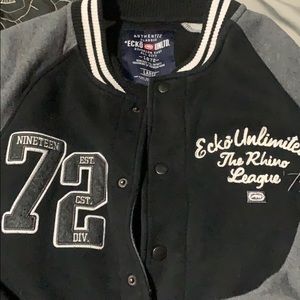 Echo Brand Varsity Jacket (Snap up) Size L Warm🔥